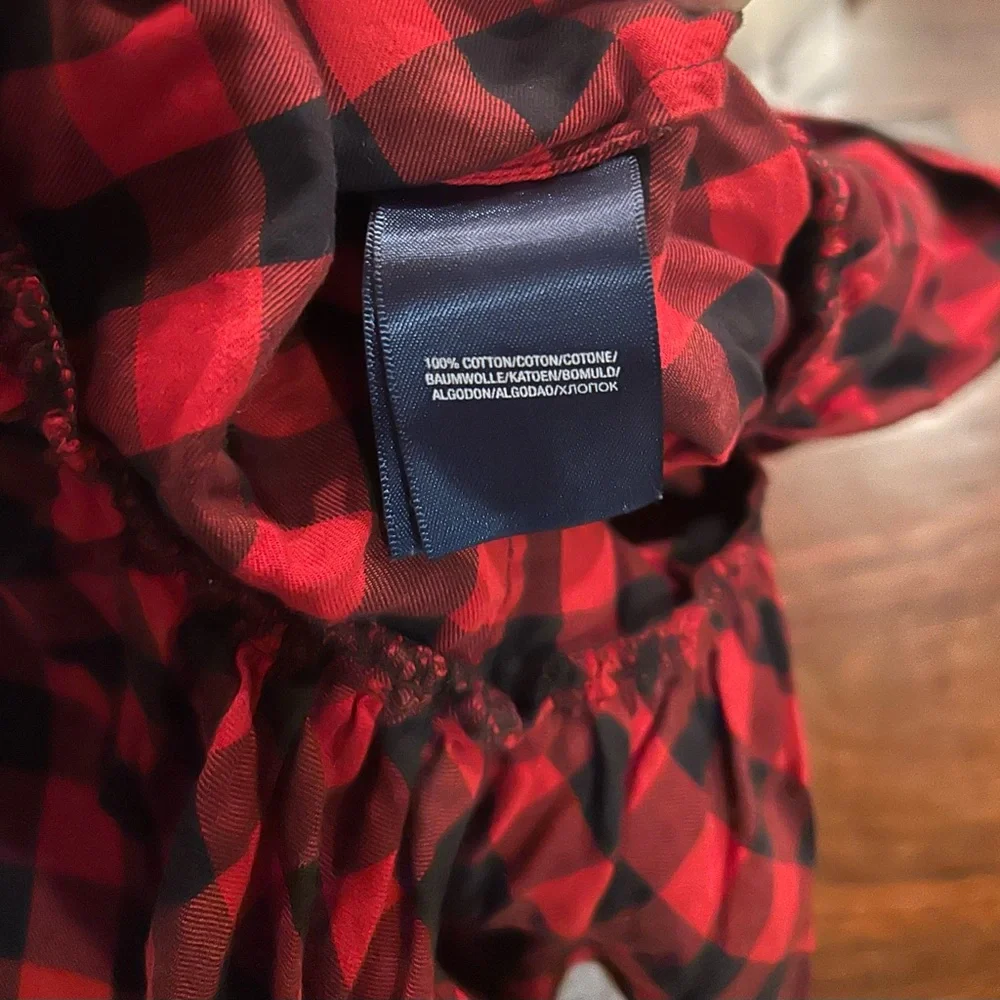 Ralph Lauren Red and Black Plaid Dress Like-New Condition 9M